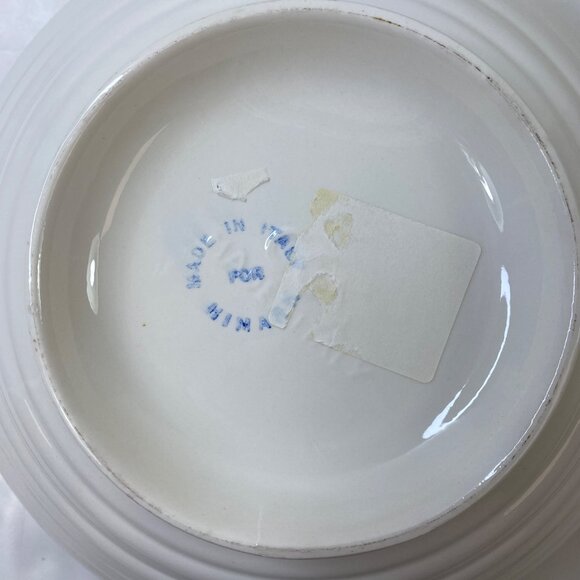 Himark San Remo Buona Italia 12" Ribbed Pasta Serving Bowl Ceramic Italy - Picture 4 of 6